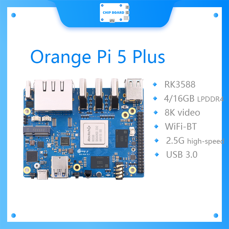 Orange Pi 5 Plus 32Gb - Orange Pi 5 Plus Tek Kartlı