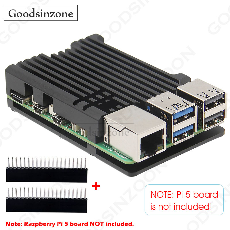 Raspberry Pi 5 8Gb - Raspberry Pi 5 Alüminyum Zırh Kılıfı