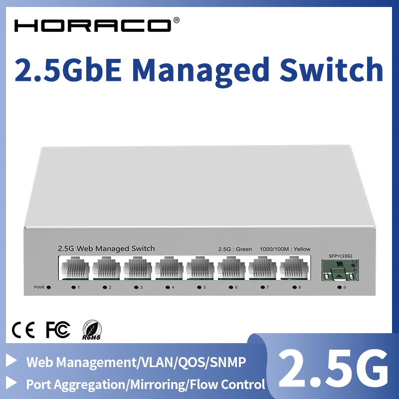Sfp+ 10G Managed Switch 8 Port - 2.5GbE Yönetilebilir Switch 8 Port 2.5GBASE-T