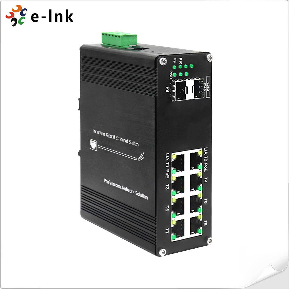Managed Gigabit Poe Switch 8 Port 802.3At - Endüstriyel Yönetimli 8 Portlu Gigabit PoE+