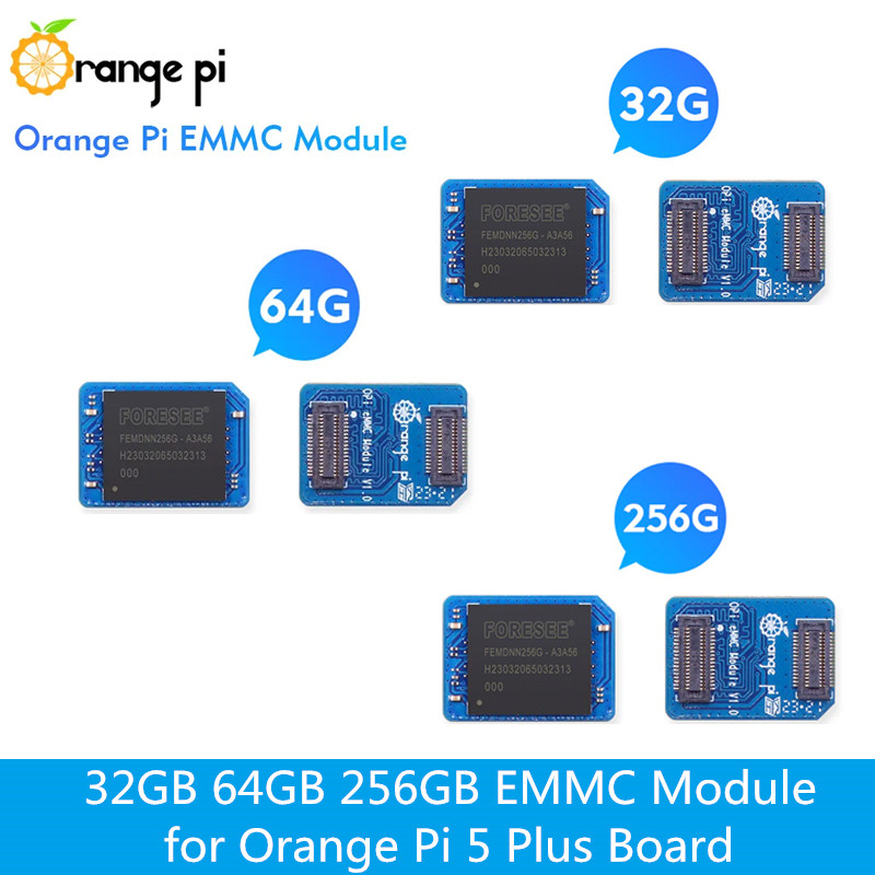 Orange Pi 5 Plus 32Gb - Turuncu Pi 32GB 64GB 256GB EMMC