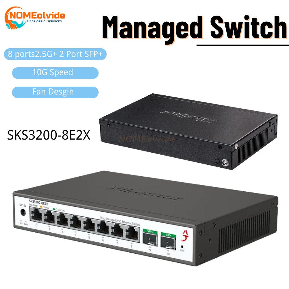 Sfp+ 10G Managed Switch 8 Port - SKS3200 XikeStor 10 Portlu L2 Basit