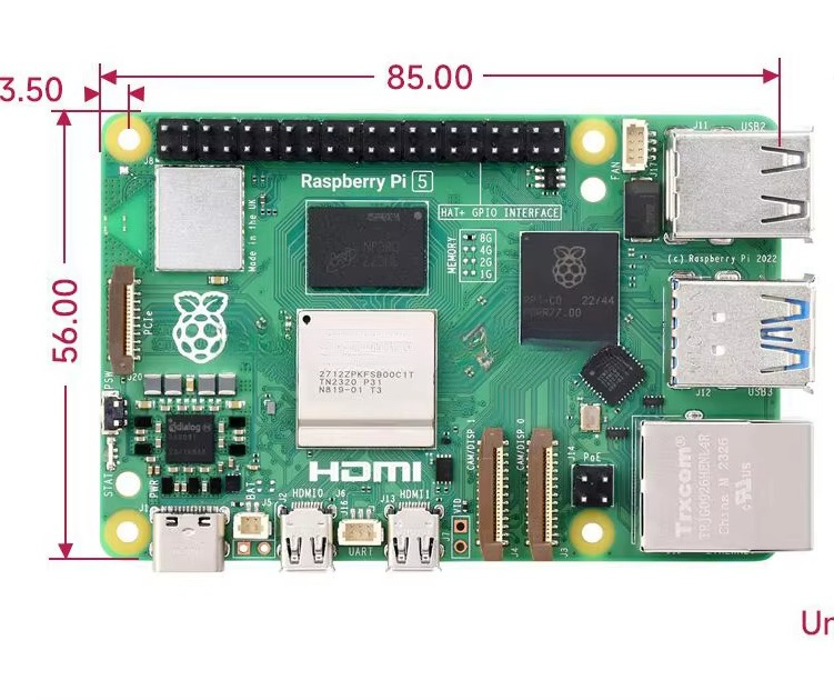 Raspberry Pi 5 8Gb - Raspberry Pi 5, Broadcom BCM2712 Dört