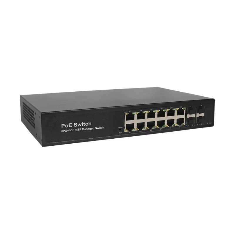 8*10/100/1000M PoE Portlu, 4*1 - Sfp+ 10G Managed Switch 8 Port incelemesi ve fiyatı