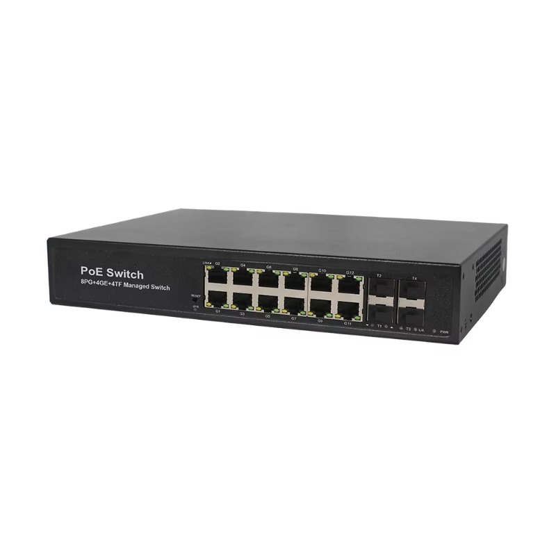 8*10/100/1000M PoE Portlu, 4*1 - Sfp+ 10G Managed Switch 8 Port incelemesi ve fiyatı