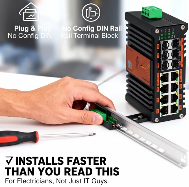 Endüstriyel L2+ Yönetilebilir  - Managed Gigabit Poe Switch 8 Port 802.3At incelemesi ve fiyatı