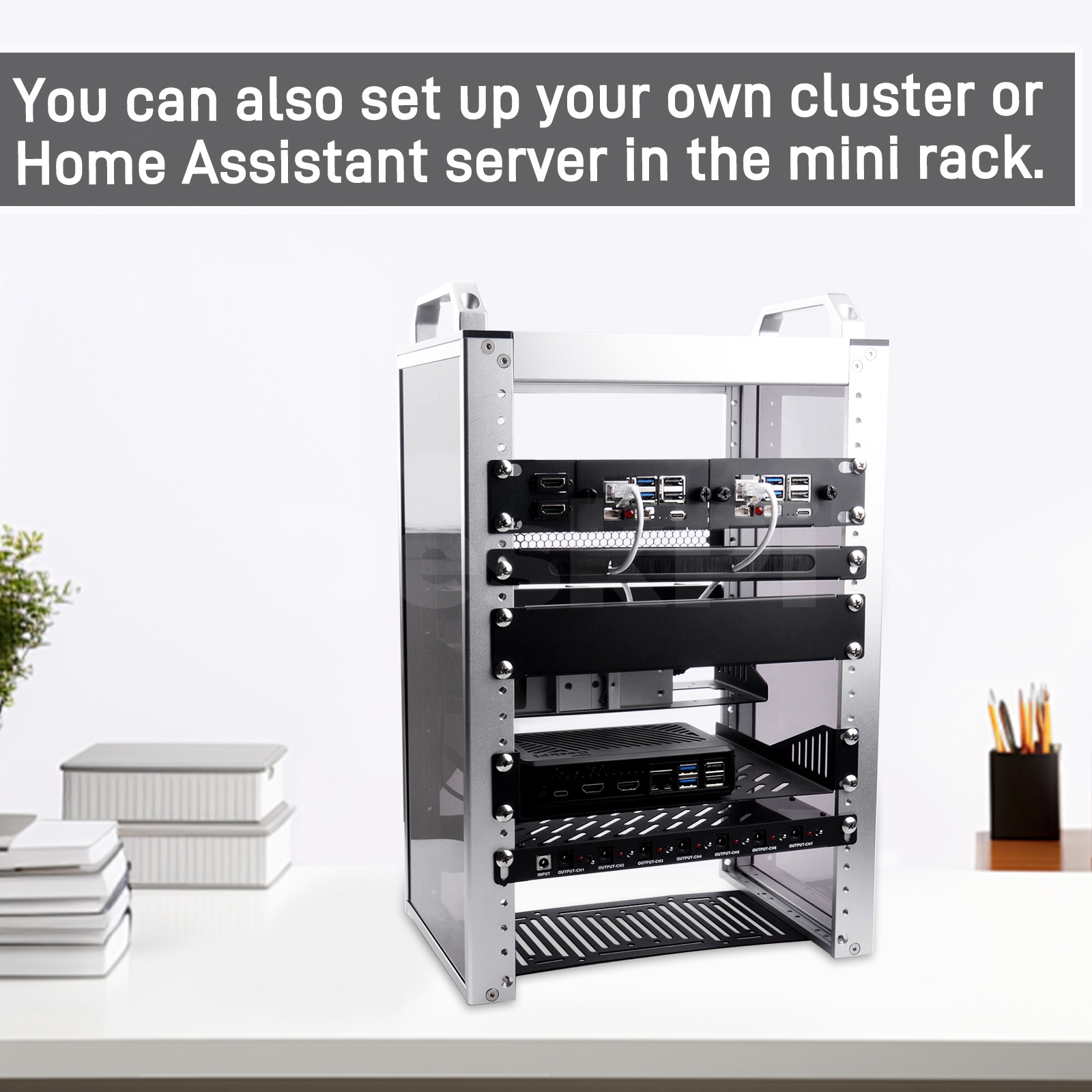 DeskPi Rackmate 10 inç 1U Raf  - Deskpi Super6C incelemesi ve fiyatı