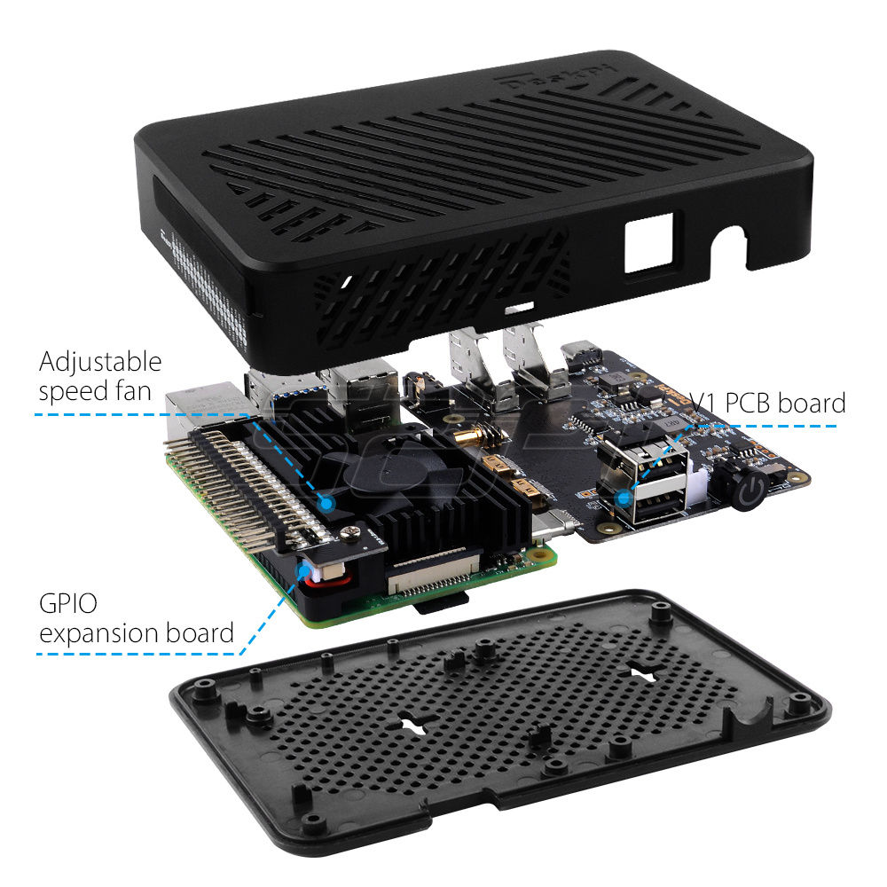 C01 ahududu Pi 4 Model B DeskP - Deskpi Super6C incelemesi ve fiyatı