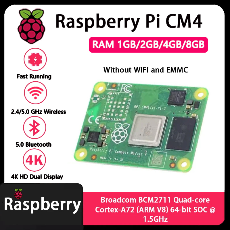 Raspberry Pi CM4 1GB/2GB/4GB/8 - Raspberry Pi Cm4 8Gb Ram 32Gb Emmc Wifi incelemesi ve fiyatı