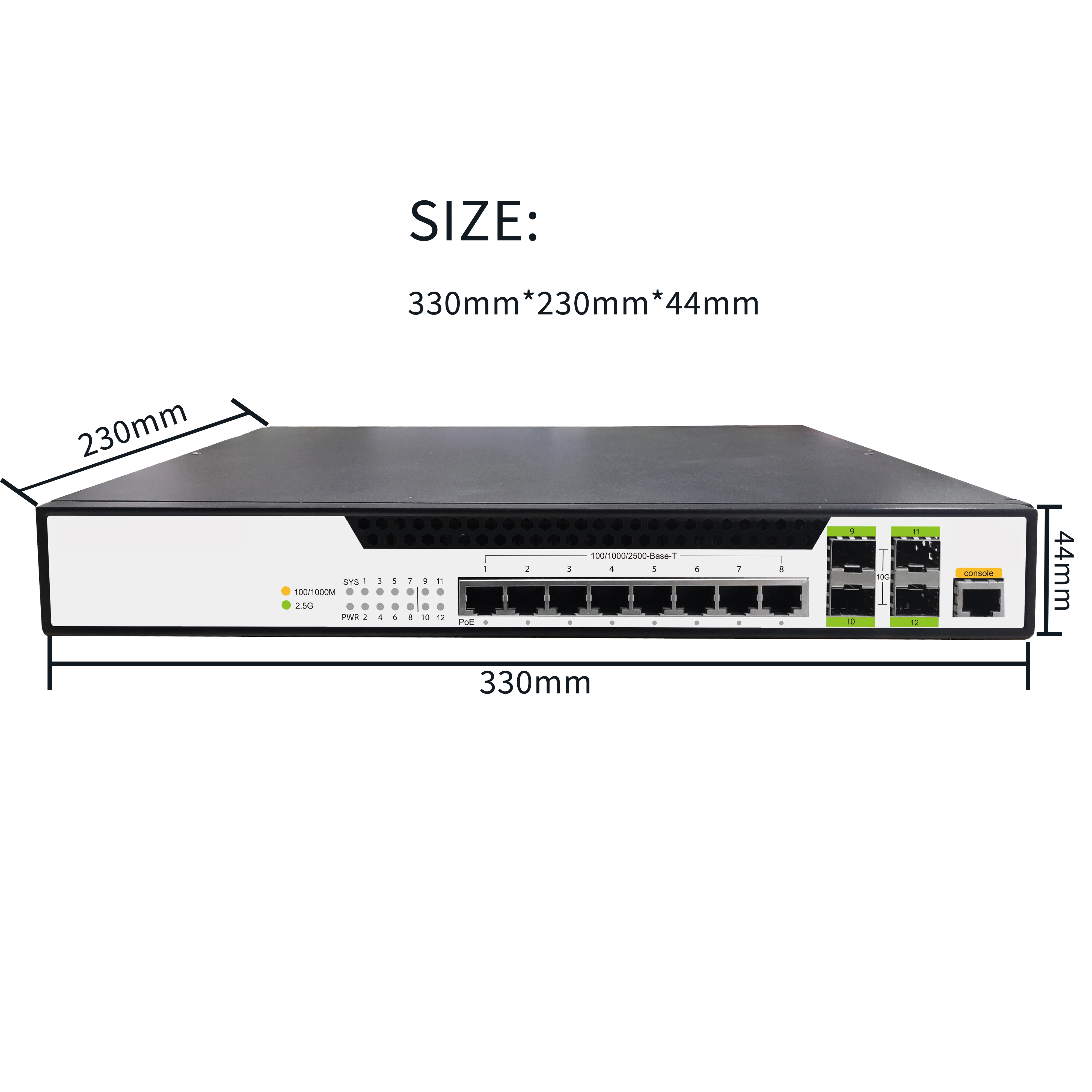 4/8/16/24/48 Portlu 2.5G Çoklu - Sfp+ 10G Managed Switch 8 Port incelemesi ve fiyatı